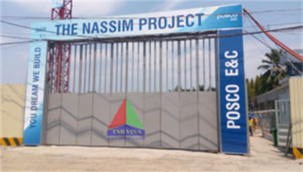 Lắp đặt camera quan sát cho công trường xây dựng dự án The Nassim quận 2